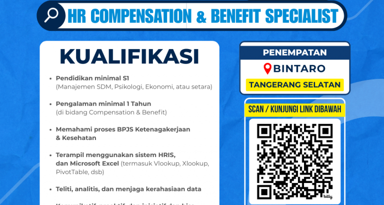 (HIRING) INTERNSHIP HR COMPENSATION & BENEFIT SPECIALIST